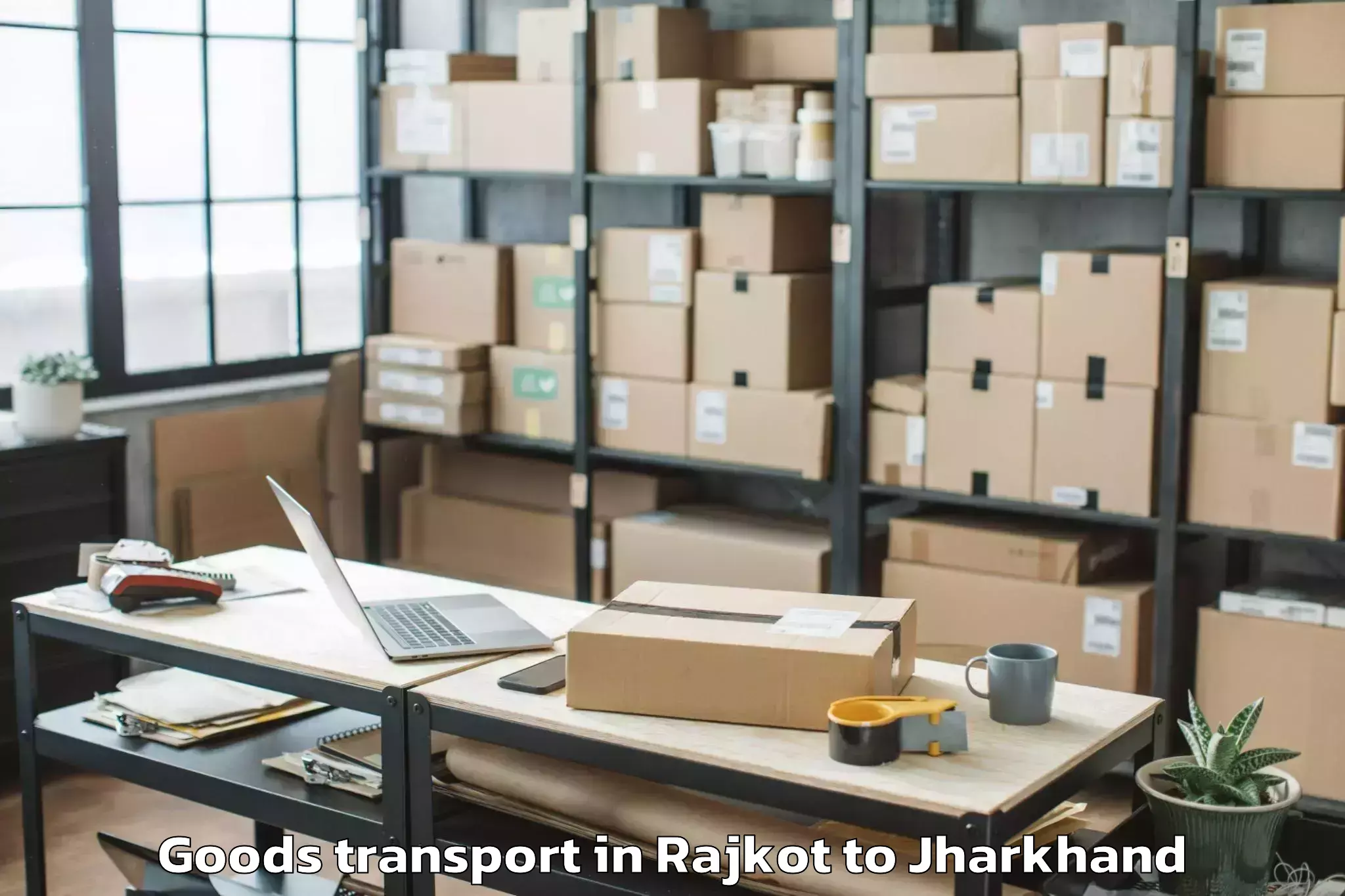 Book Rajkot to Itki Goods Transport